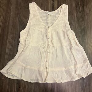 American Eagle Babydoll Tank Top Flounce XS